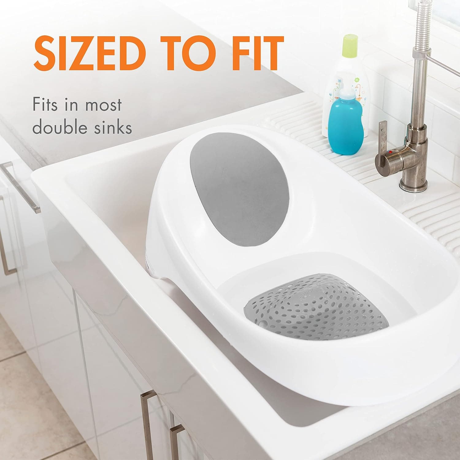 3-Stage Baby Bathtub, Gray